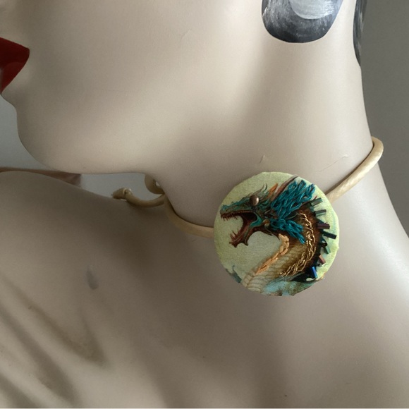 Beaded Dragon Choker Necklace NWOT - Picture 2 of 5